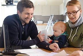 Familie Krämer bei der Planung.