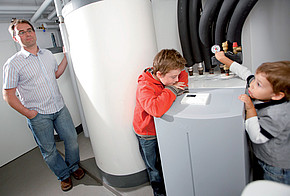 Wärmepumpe im Heizungskeller